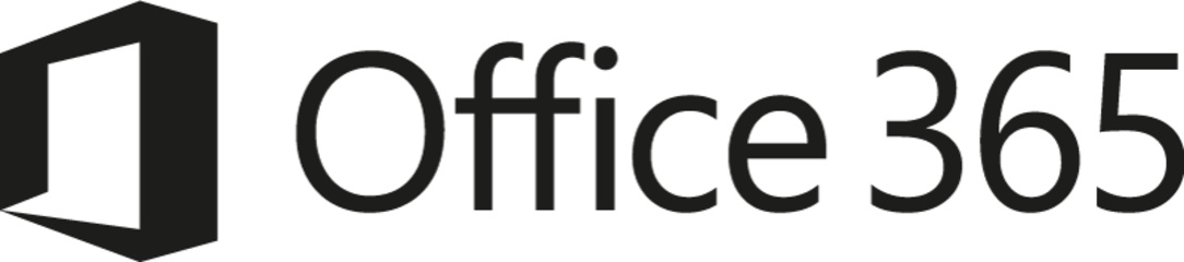 Logo Office 365 in schwarz weiß